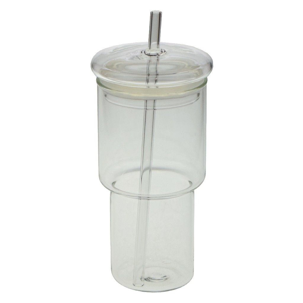 LUCA MİA ORİGAMİ PİPETLİ CAM BARDAK 500 ML 20.0035