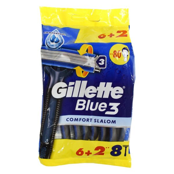 GİLLETTE BLUE III COMFORT SLALOM POŞET 6+2