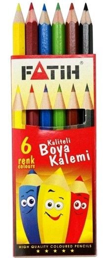FATİH 6 LI 1/2 BOY KURU BOYA
