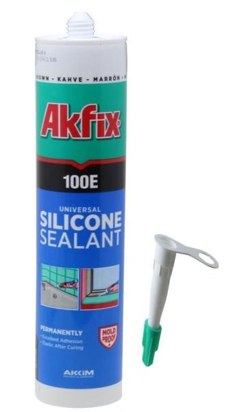 AKFİX 100E GENEL AMAÇLI SİLİKON KAHVE 280ML SA044