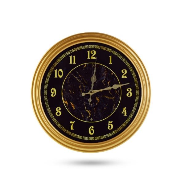 GALAXY DUVAR SAATİ MERMER GOLD D-200-A-6