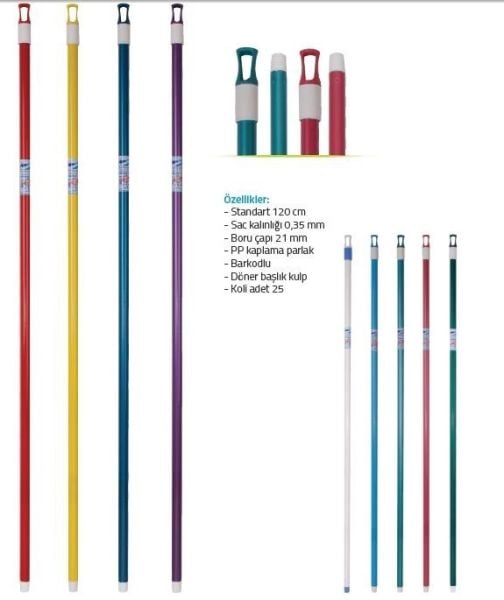 MOPEDA FIRÇA SAPI RENKLİ KROM 120 CM
