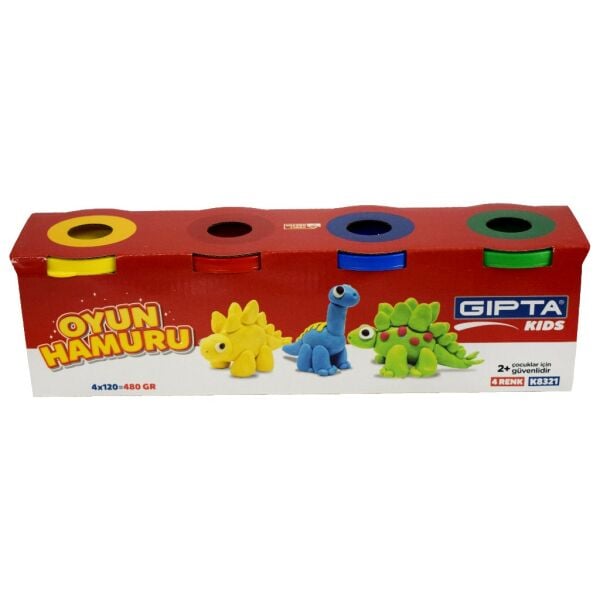 GIPTA OYUN HAMURU 4 RENK 4*120 GR