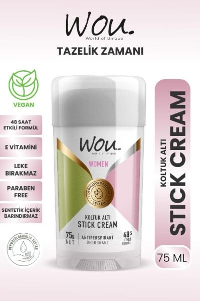 WOU KOLTUK ALTI STICK CREAM 75 GR KADIN