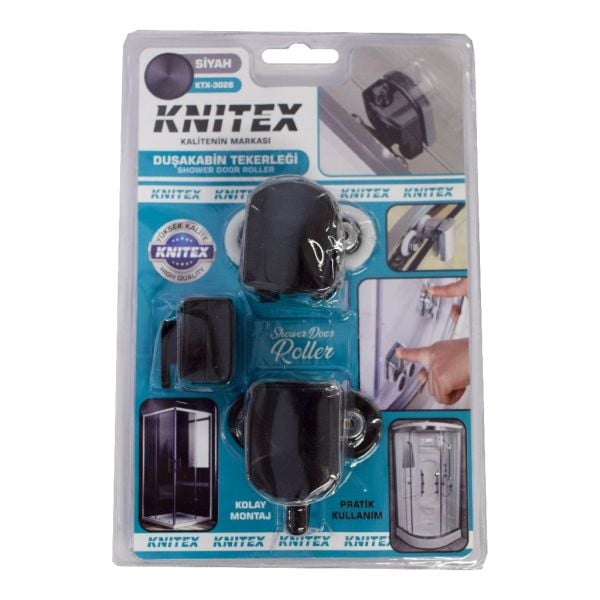 KNITEX DUŞ KABİNİ TEKERİ SİYAH KTX-3028