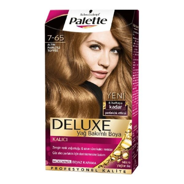 PALETTE DELUXE SAÇ BOYASI 7-65 ALTIN PARILTILI TOFFEE