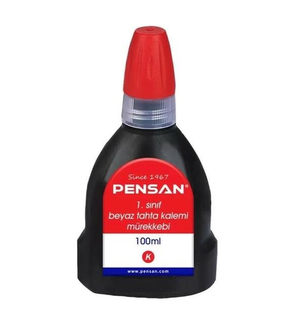 PENSAN TAHTA KALEM MÜREKKEBİ 100ML KIRMIZI 4009