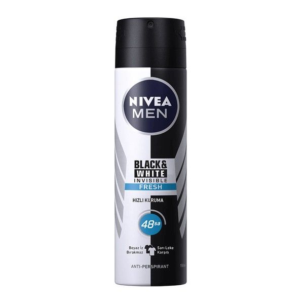 NİVEA DEO 150ML INV B&W FRESH ERKEK