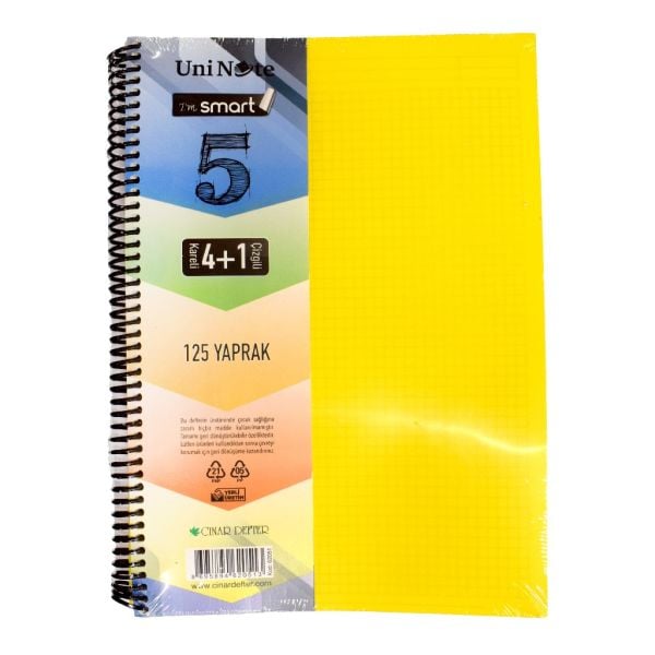ÇINAR I M SMART 125 YP. A4 AYRAÇLI DEFTER 4+1 62051