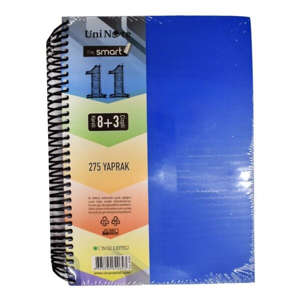 ÇINAR I M SMART 275 YP. A4 AYRAÇLI DEFTER 8+3 62064