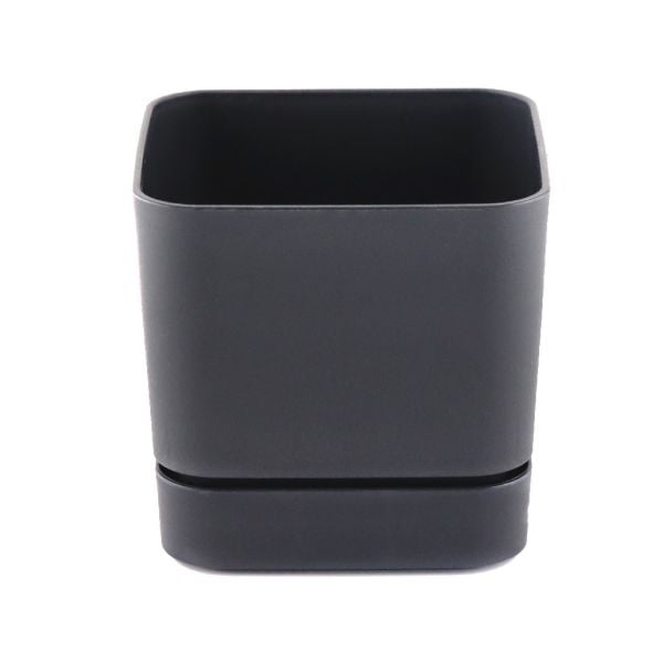 POLİWORK BEGONYA KARE SAKSI ANTRASİT 16CM