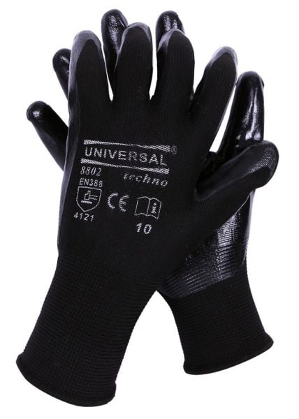 UNİVERSAL 8802 TECHNO SİYAH ELDİVEN NO:9 CE-02