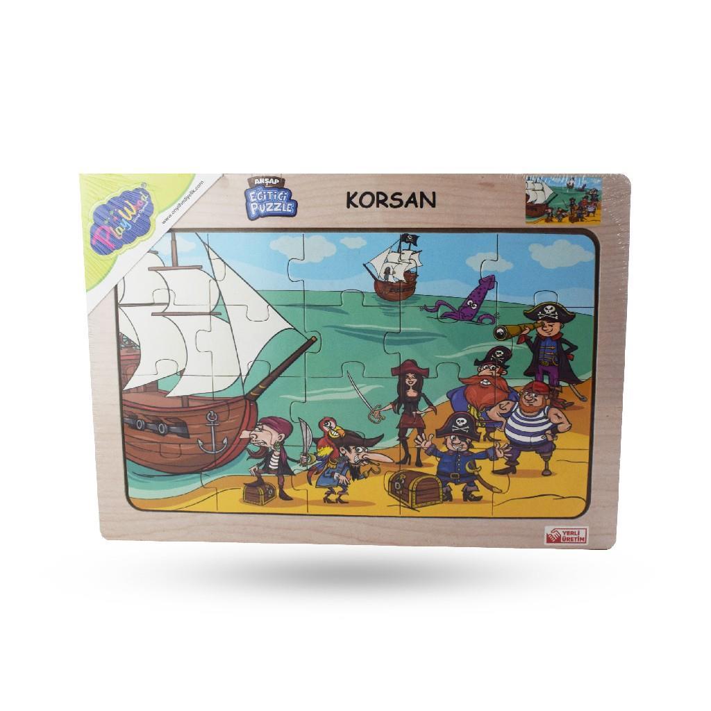 ONY-53 AHŞAP EĞİTİCİ PUZZLE KORSAN