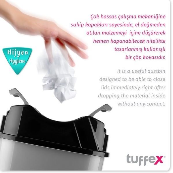 TUFFEX YUTAN ÇÖP KOVASI 5,5LT NO:1 TP 385