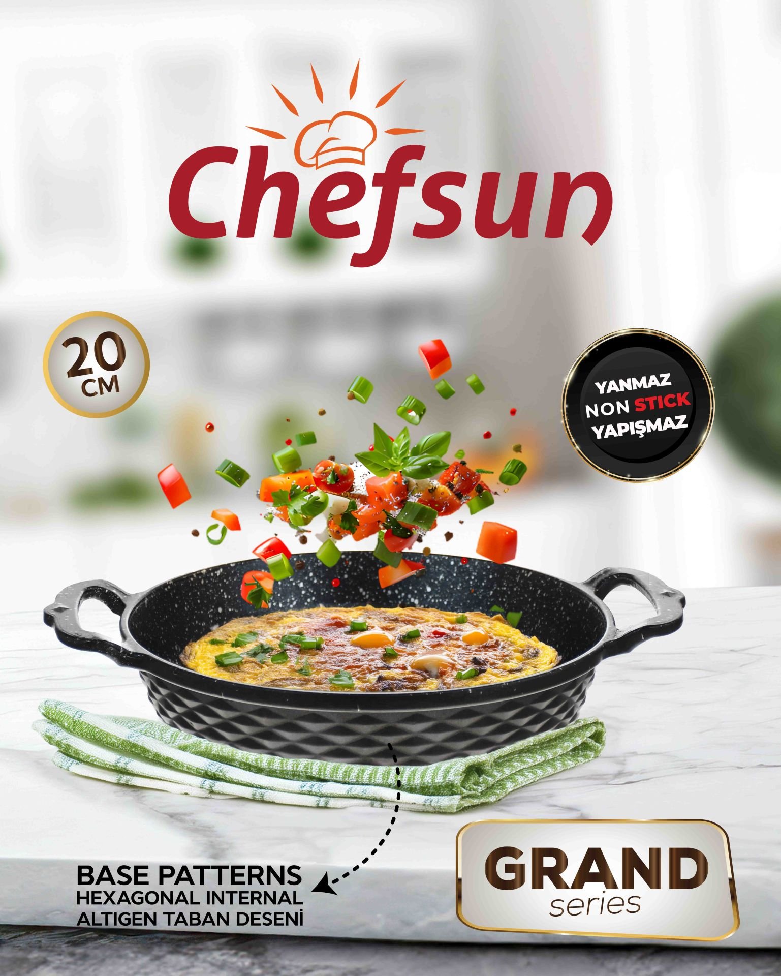 CHEFSUN GRAND SERİES DÖKÜM SAHAN 20 CM