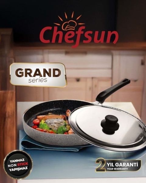 CHEFSUN GRAND SERİES 32 CM GRANİT BALIK TAVASI