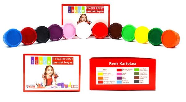 SÜDOR PARMAK BOYASI SET 12*30 ML SD826