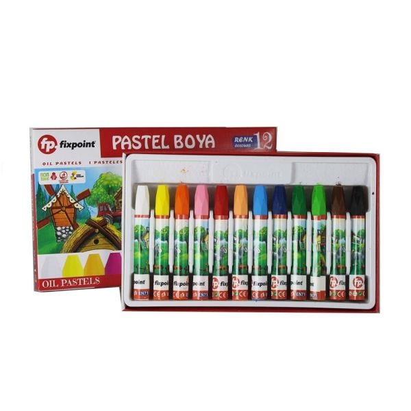 FİXPOİNT LÜKS PASTEL BOYA 12 RENK P-1770