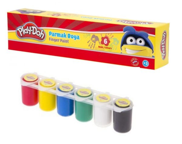 BU-BU PLAY-DOH PARMAK BOYASI 6 RENK BİRLEŞİK 25 ML
