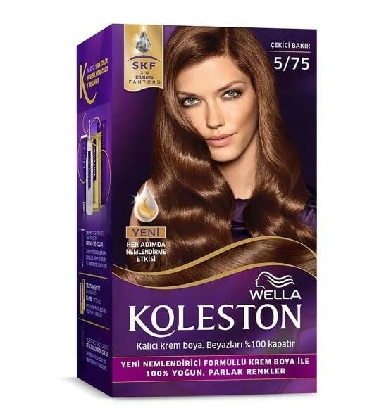 KOLESTON SAÇ BOYA SET 5/75 ÇEKİCİ BAKIR