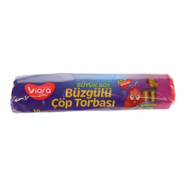 VİORA BÜZGÜLÜ KOKULU BÜYÜK BOY ÇİLEK ÇÖP POŞETİ 10 AD. VRP-125