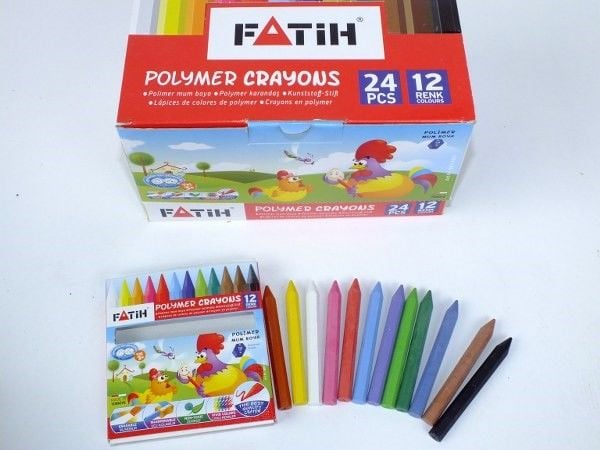 FATİH 12 Lİ POLİMER MUM BOYA