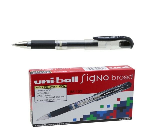 UNİBALL SİGNO SİYAH İMZA KALEMİ UM-153