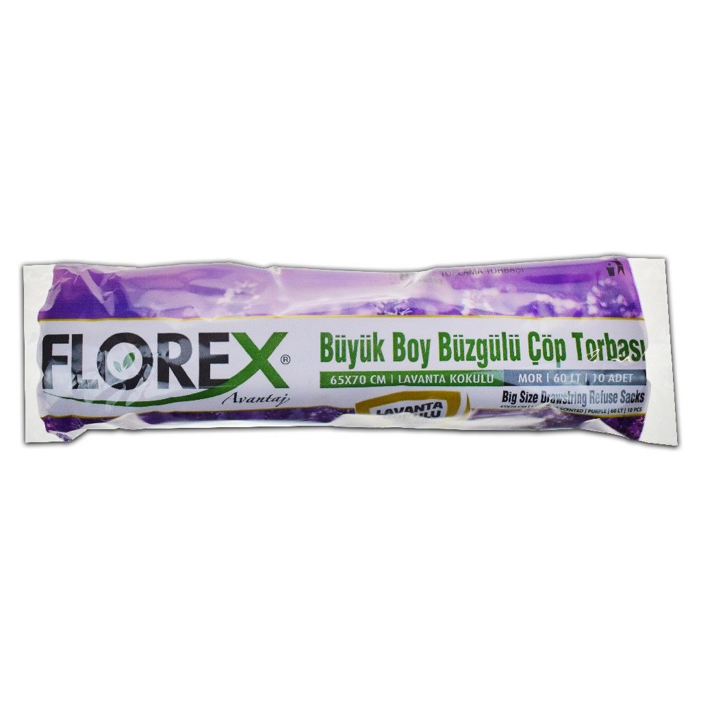 FLOREX AVANTAJ BÜZGÜLÜ LAVANTA BÜYÜK ÇÖP POŞETİ KOD:503