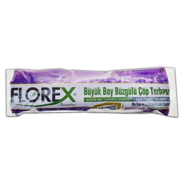 FLOREX AVANTAJ BÜZGÜLÜ LAVANTA BÜYÜK ÇÖP POŞETİ KOD:503