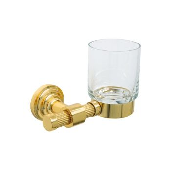 5506 Montajlı Diş Fırçalık Pvd Gold Düzcam