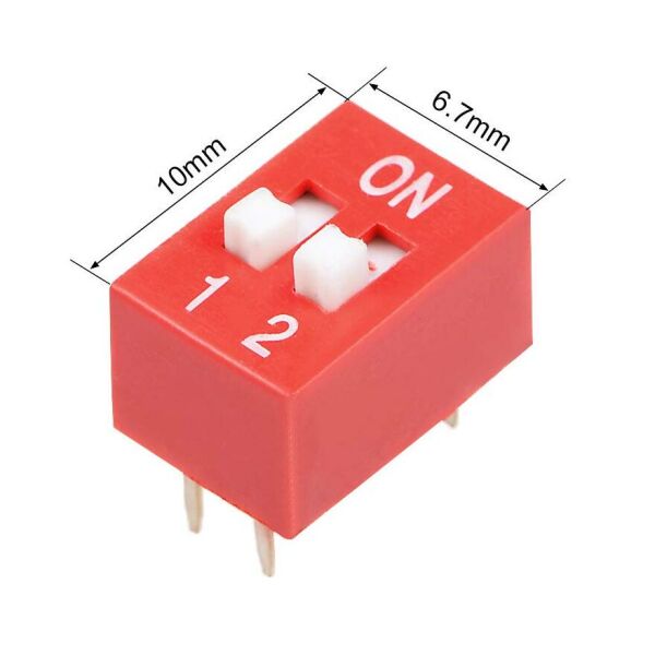 2 Pin Dip Switch 1-2 Ayarlanabilir 2.54mm