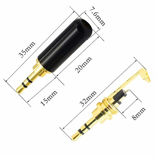 2.5mm Stereo Gold Jak