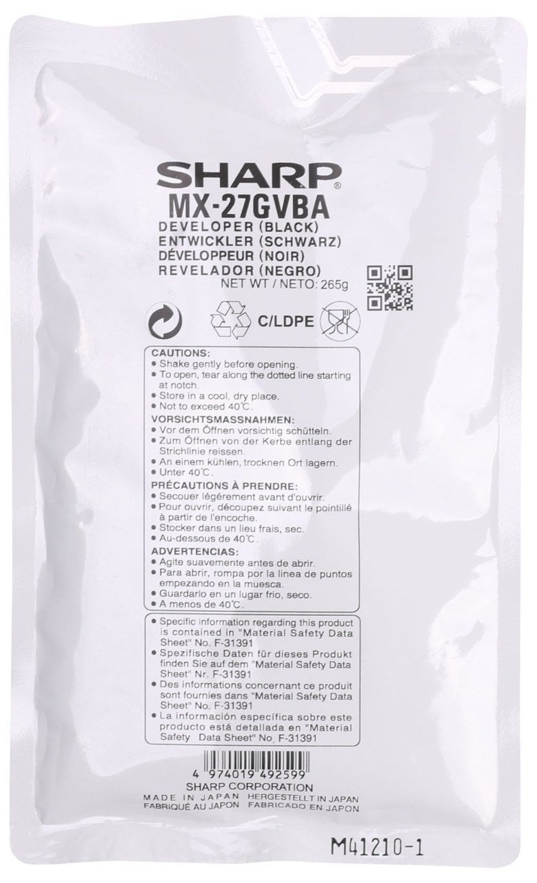 Sharp MX-27GVBA Orjinal Siyah Developer MX-2300 2700 3500 3501 4500 4501