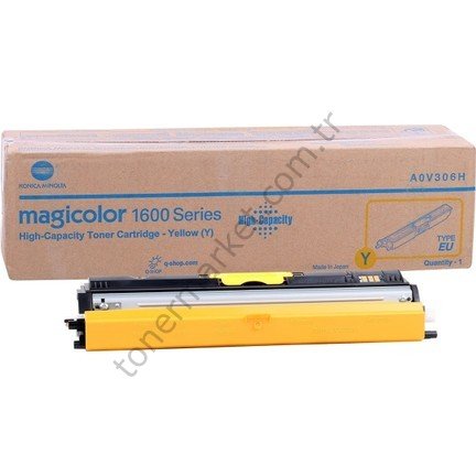 Minolta -1600W Orjinal Sarı Toner -1650EN -1680MF -1690MF A0V305H (1.500 Sayfa)