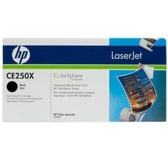 HP CE-250X  504X Orjinal Siyah Toner 3525 3530  (10,5k) (Defolu Kutu)