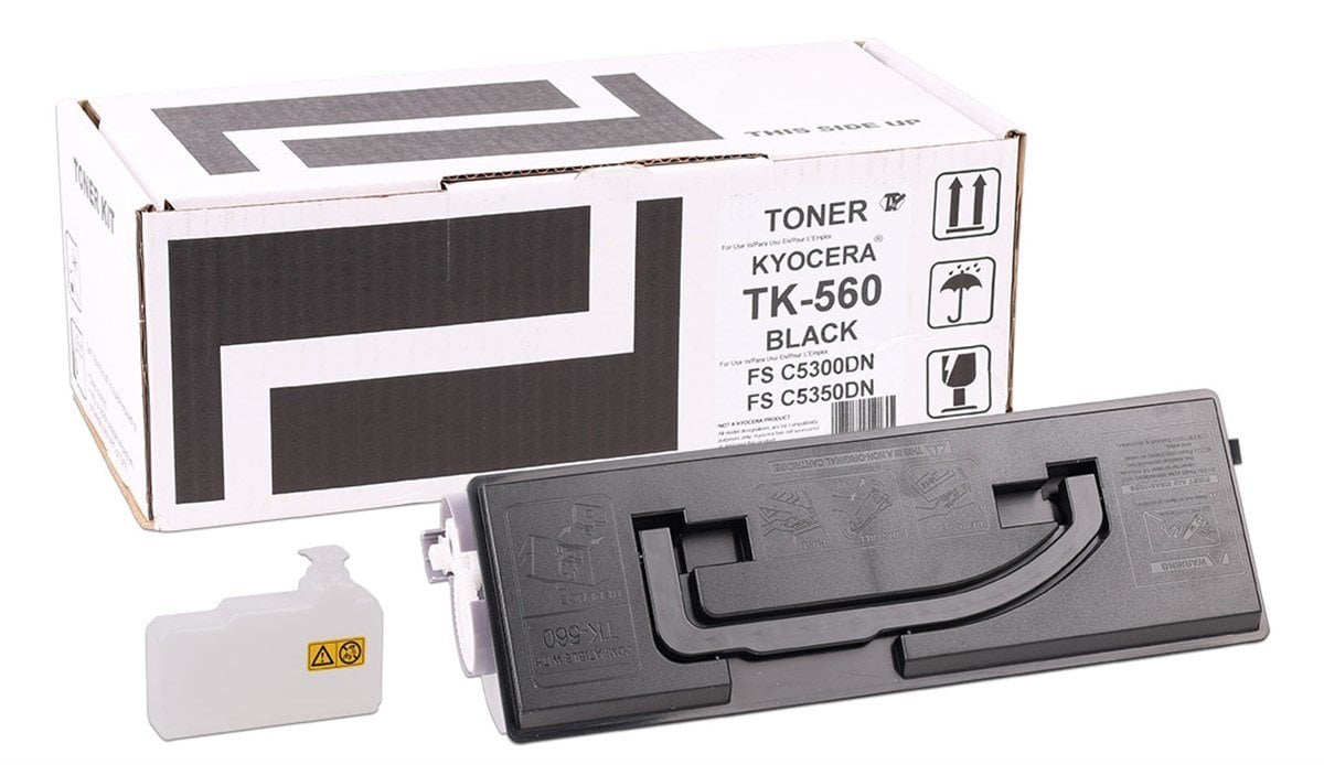 Kyocera Mita TK-560 Smart Siyah Toner FS-C -5300dn -5350dn Ecosys P-6030cdn