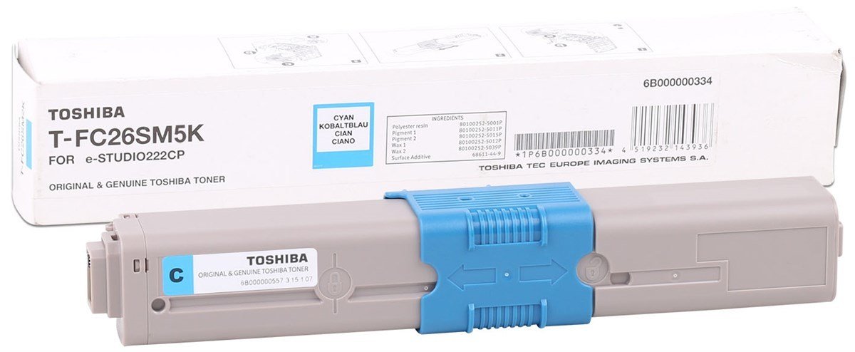Toshiba T-FC26E-C Orjinal Mavi Toner EStudio 262 222 223 (5k)