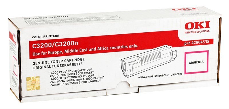 Oki C3200 Orjinal Kırmızı Toner (42804538) (3k)