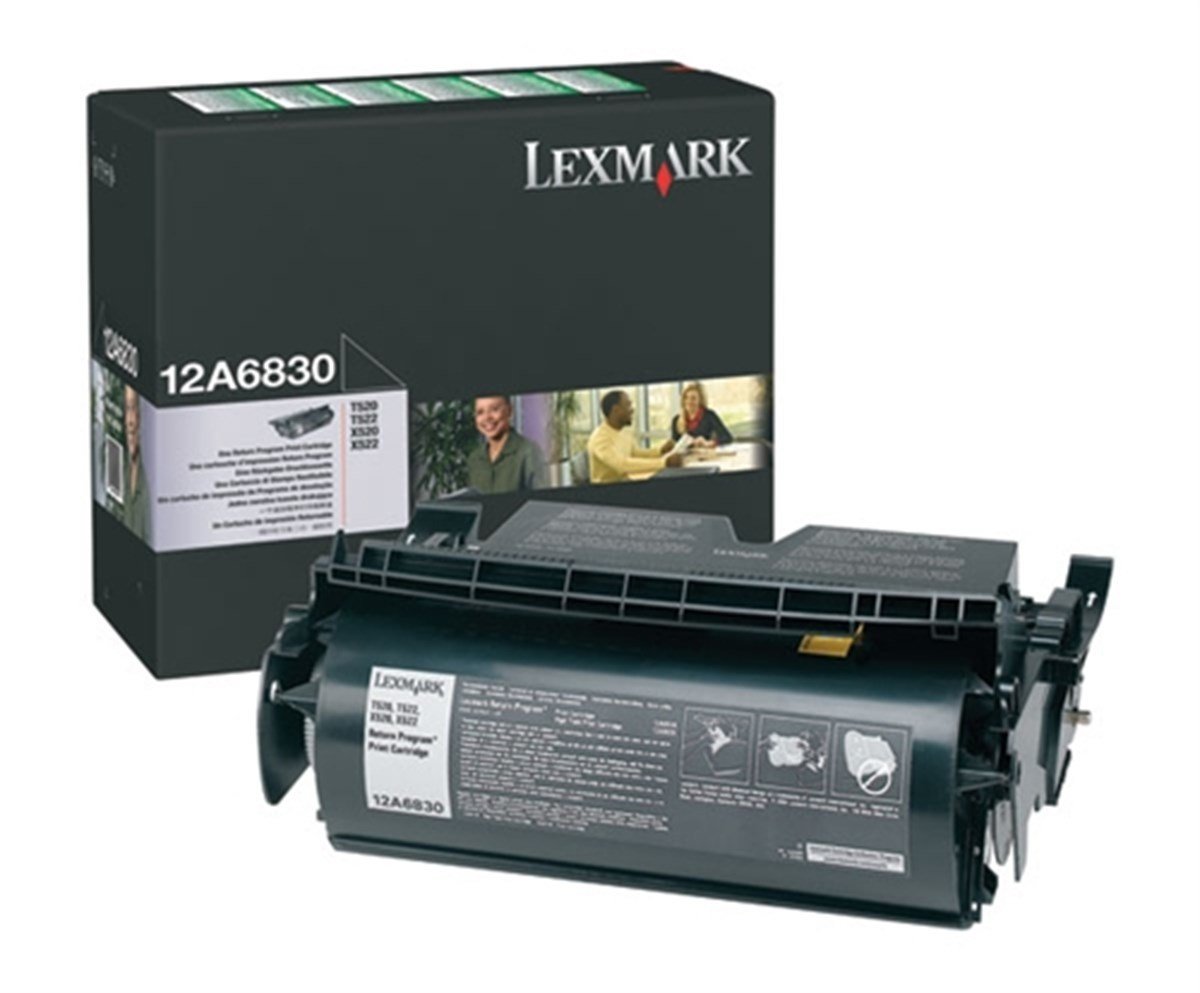 Lexmark Toner 12A6830 Orjinal Toner  T-520 T-522 X-520 X-522 (12A6111) 7.5K.