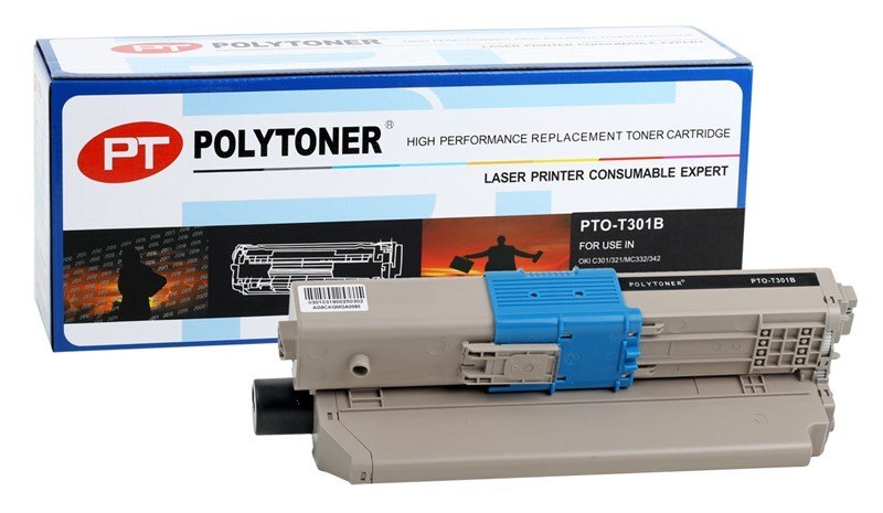 Oki C301 Polytoner Siyah Toner  C321-MC332-MC342 (44973544) (2.200 Sayfa)