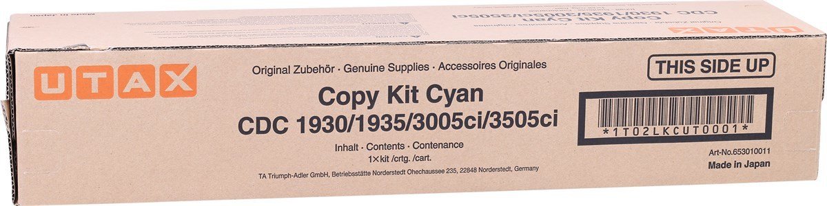 Utax CDC-1930-1935 / Triumph Adler DCC-2930-2935-3005Cİ Orjinal Mavi Toner