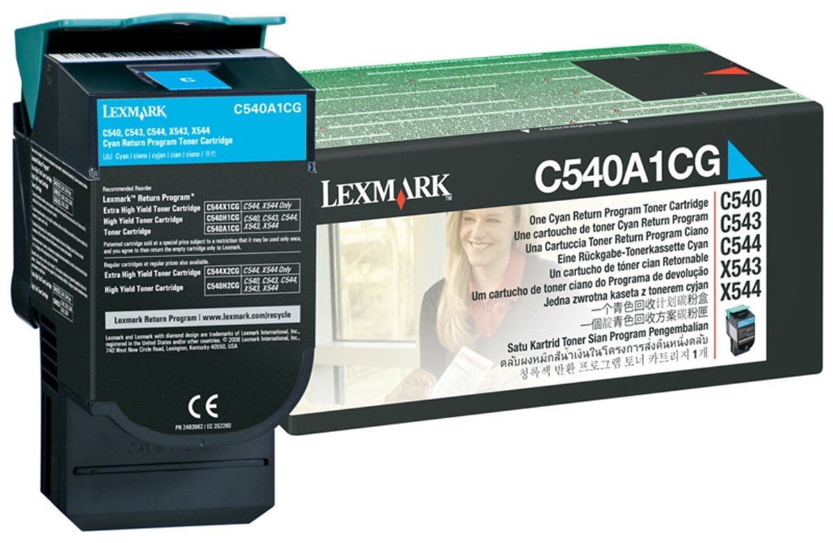 Lexmark C540A1CG Orjinal Mavi Toner  C-540  C-543  C-544