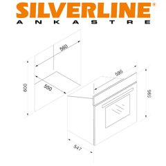 Silverline BO6275W01 Ankastre Beyaz Fırın
