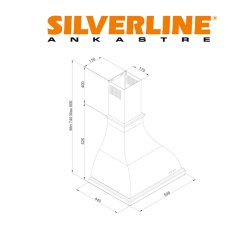 Silverline 2238 Retro 60 cm Bej Ankastre Davlumbaz