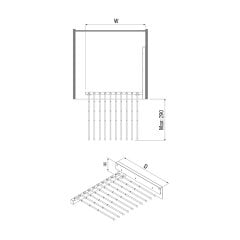 Starax 6035 Raylı Pantolon Askısı