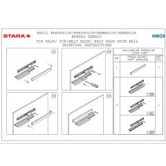 Starax 6057 Raylı Kravatlık Kemerlik Sağ