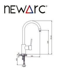 Newarc Mınart Dönerli Lavabo Bataryası