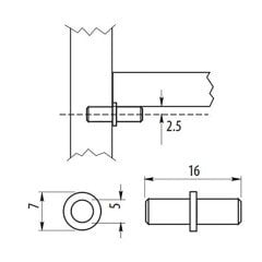 Metal Pim 5 X16 mm 10'lu