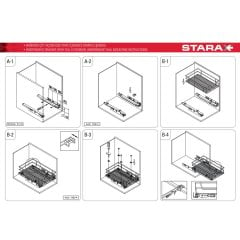 Starax Tandem Raylı Bağımsız Çekmece Sepeti