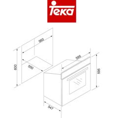 Teka HAK 627 B Beyaz Ankastre Fırın